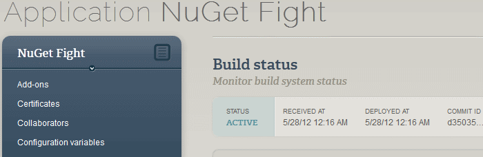NuGetFight on AppHarbor